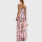 Tatum - Hermosos vestidos maxi en colores pastel con hombros descubiertos