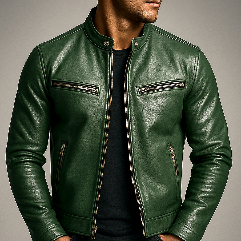 Javier™ | Chaqueta informal de cuero