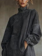 Olive™ | Vestido de cuello alto