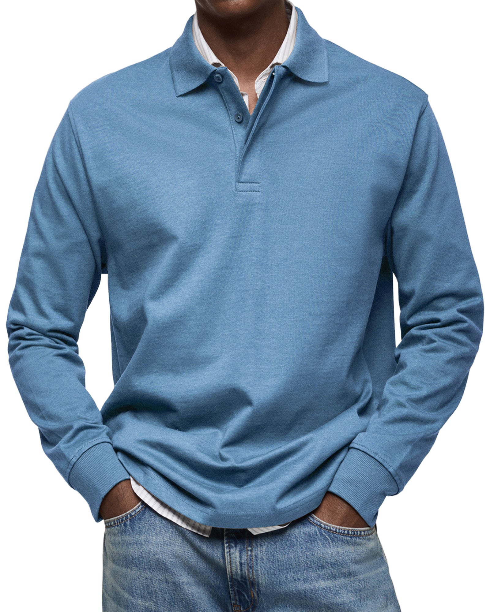 HUGO® | Polo de lujo de manga larga