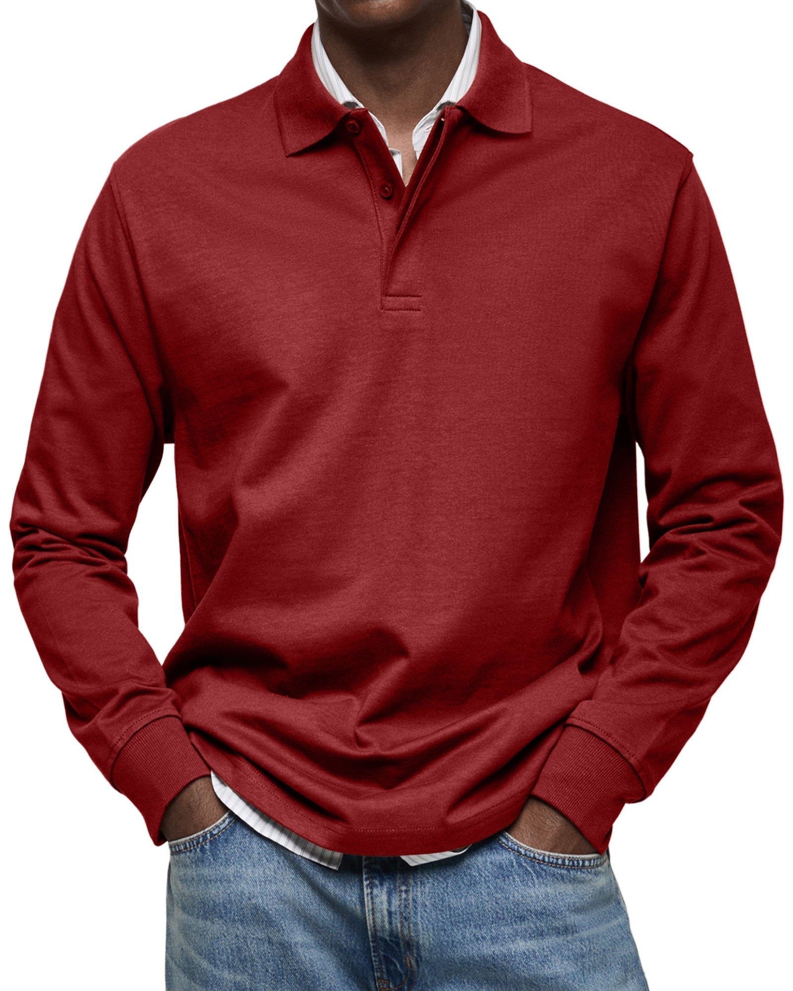 HUGO® | Polo de lujo de manga larga