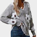 Thea™ | Jersey de mujer con flores blancas