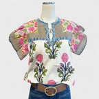 Uriella - Blusa boho bordada