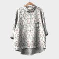 Elise™ | Blusa de lino atemporal con estampado