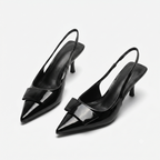 Ana | Kitten Heels Slingback de Oficina