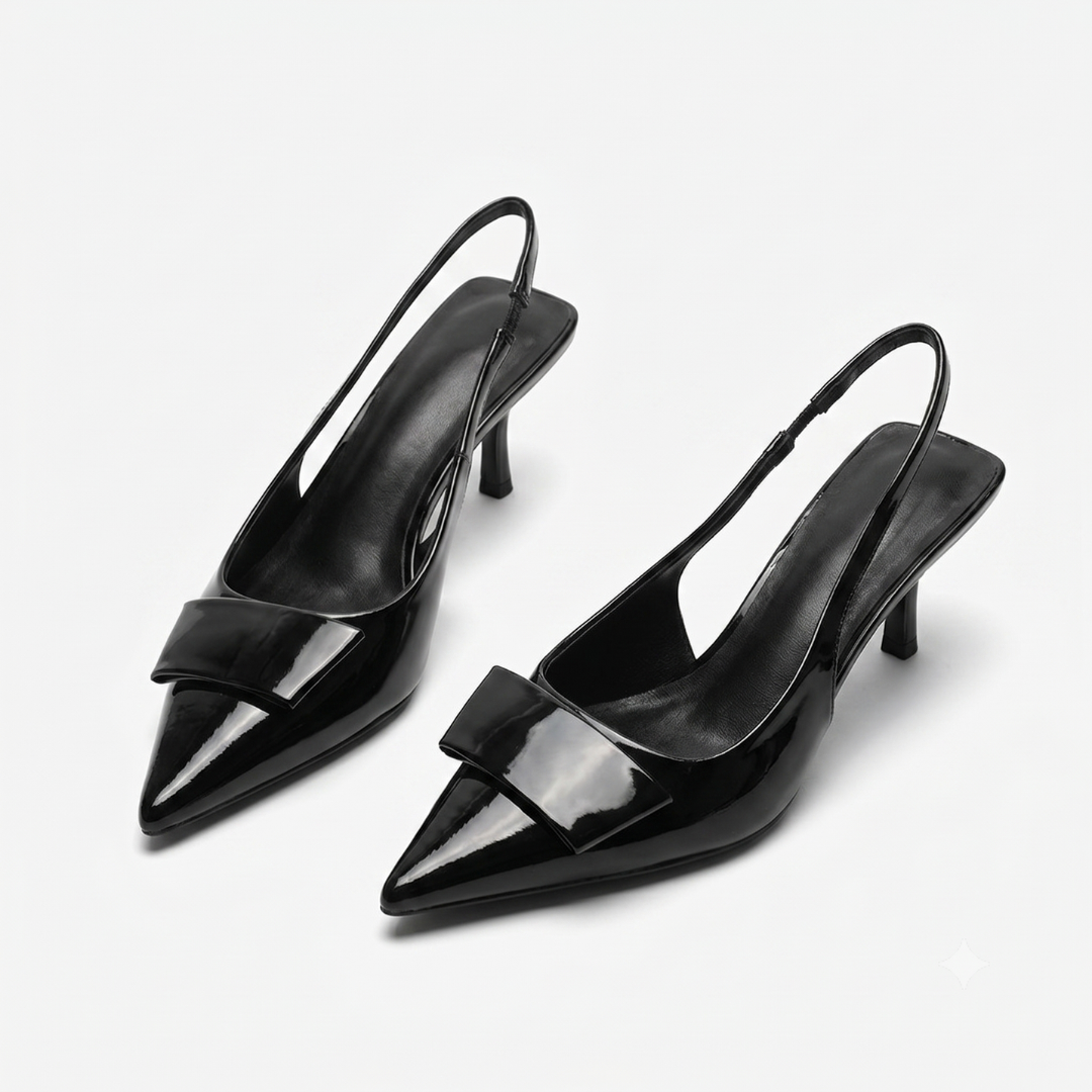 Ana | Kitten Heels Slingback de Oficina