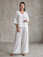 Río | Conjunto de Top en Capas y Pantalón Ancho