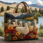Bolso Artesanal | Ovejas junto al Lago