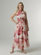 Silvia | Vestido Midi Halter Fruncido