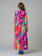 Andrea™ | Vestido Midi con Escote Cruzado