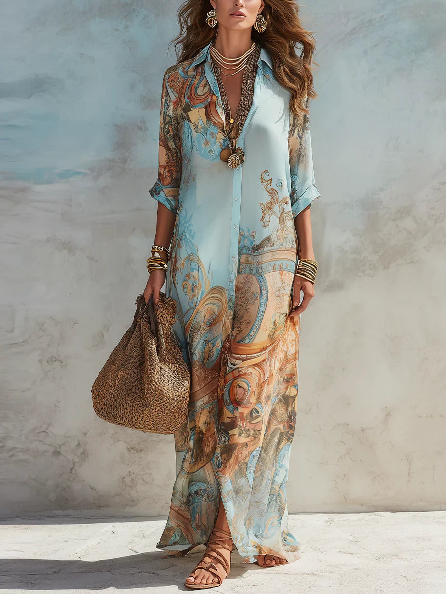 Marta | Elegante vestido de verano de corte fluido