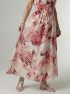 Silvia | Vestido Midi Halter Fruncido