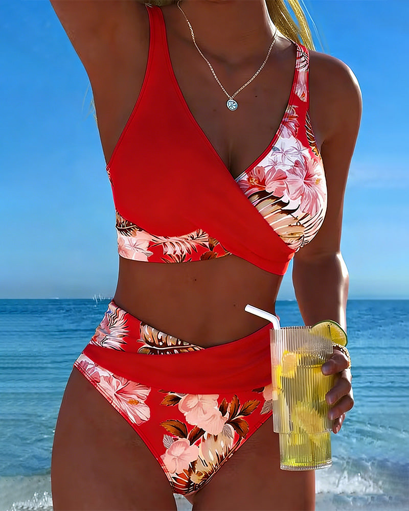 Josefa™ | Bikini a Contraste Floral