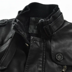 Daniel™ | Chaqueta de cuero larga y elegante para motorista
