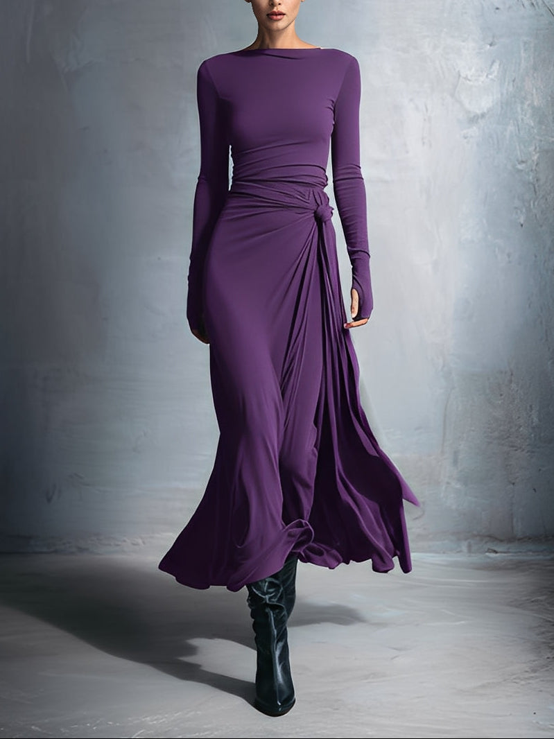 Marina ❘ Vestido largo con lazo lateral