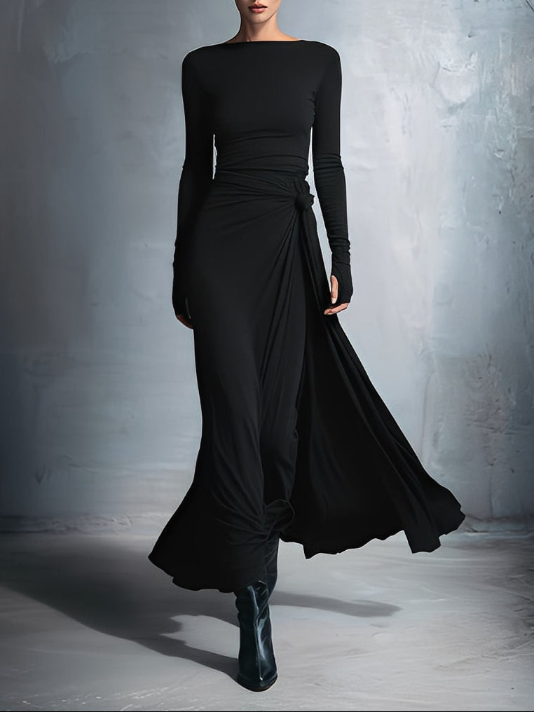 Marina ❘ Vestido largo con lazo lateral