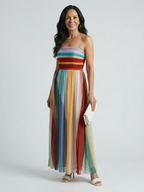 Carolina™ | Vestido maxi a rayas