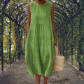 Ginevra™ | Vestido maxi sin mangas con bolsillos
