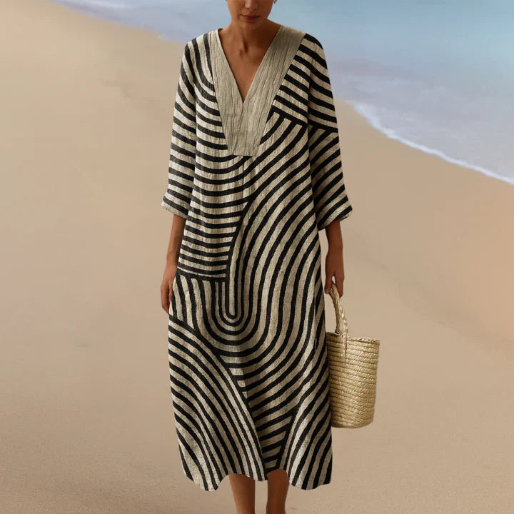 Piedad™ | VESTIDO MAXI MONOCROMO