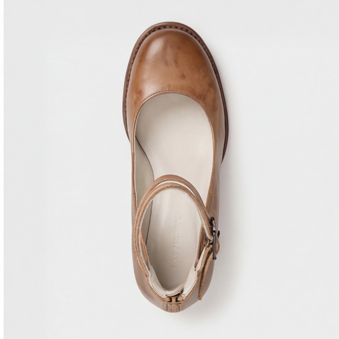 Nina | Sandalias de Tacón Cuadrado con Tiras