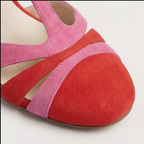 Lara | Sandalias de Tacón Cuadrado con Tobillera