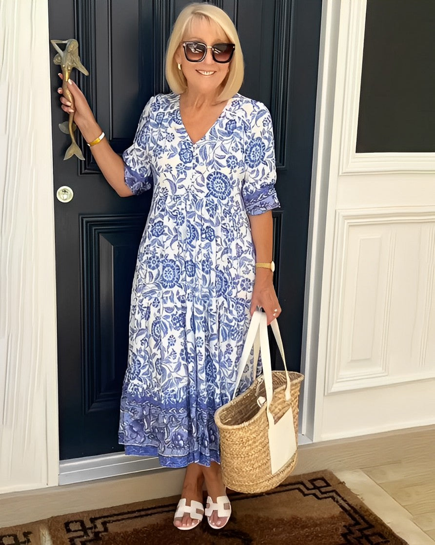 Keisha | Blusa Floral con Escote en V