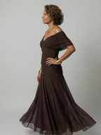 Celia | Vestido Midi con Hombro Descubierto