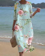 Verity™ | Vestido Maxi Sunset Bloom-