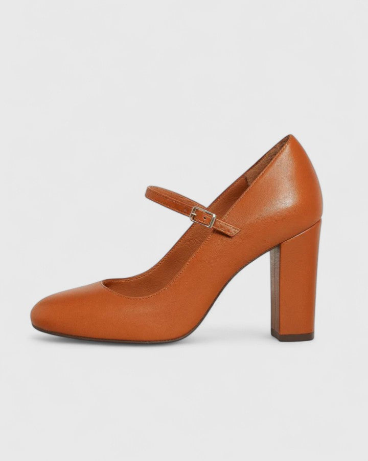 Jasmín | Sandalias de Tacón Ancho con Tobillera