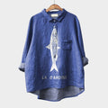 Aria™ | Blusa de lino atemporal con estampado