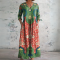 Judit™ | Vestido maxi floral vintage