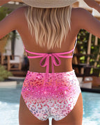Helen™ | Bikini de dos piezas con top estampado sexy