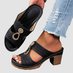 Linda | Sandalias Ortopédicas de Tacón Alto