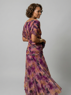 Celia | Vestido Midi con Hombro Descubierto