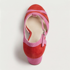 Lara | Sandalias de Tacón Cuadrado con Tobillera