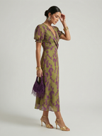 Violeta | Vestido Midi Floral Relajado