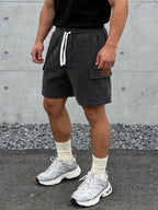 Murphy™ | Shorts cargo de pana casual