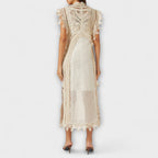 Mira - Vestidos maxi de organza tejida