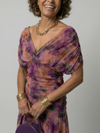 Celia | Vestido Midi con Hombro Descubierto