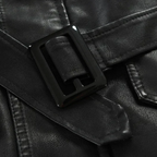 Daniel™ | Chaqueta de cuero larga y elegante para motorista