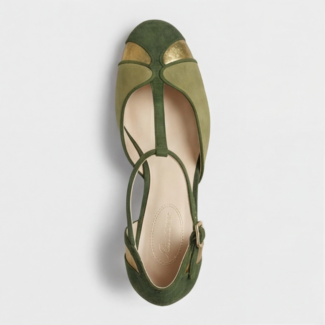 Coral | Slingback Kitten Heel Bicolor