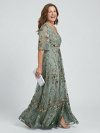 Valeria™ | Vestido maxi halter floral