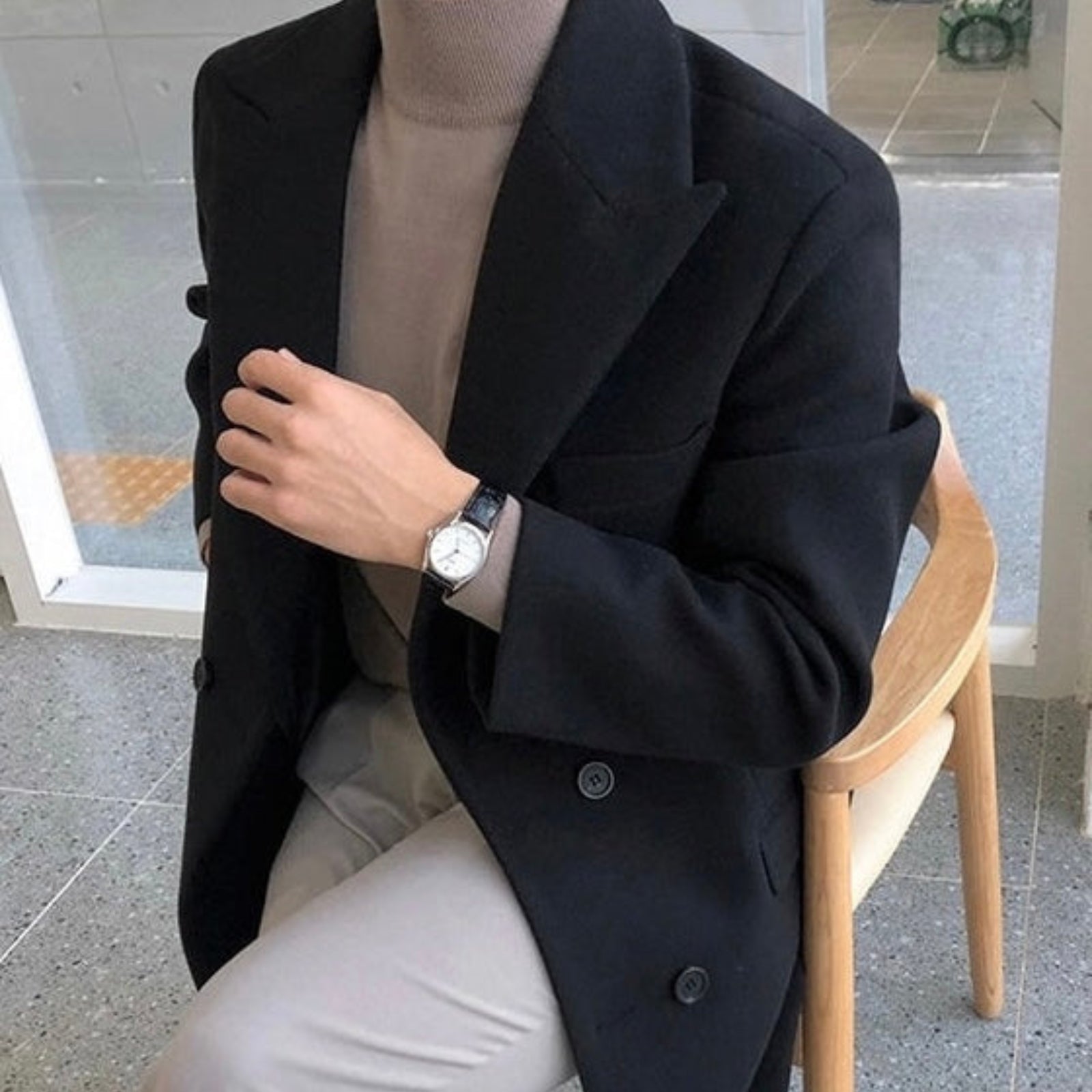 LEO FERRER | ABRIGO DOBLE ELEGANTE PARA HOMBRE