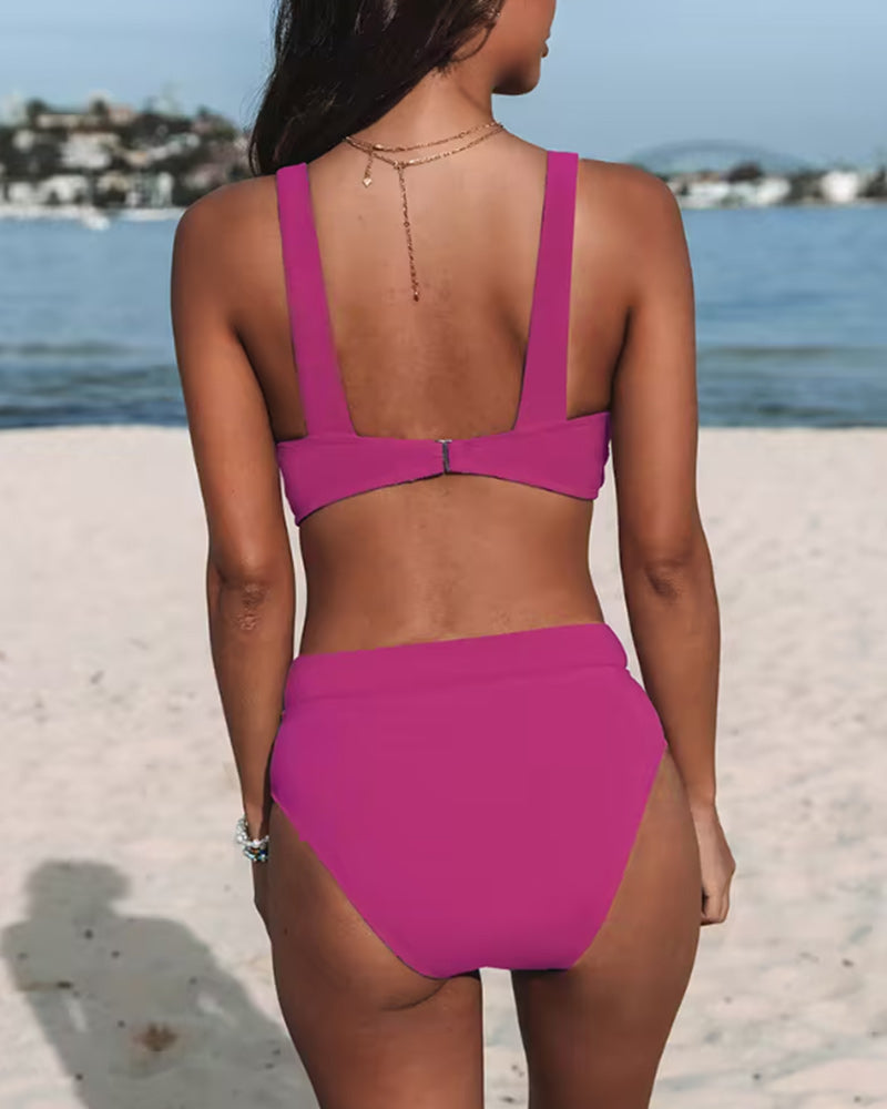 Noa™ | Bañador de Talle Alto Liso