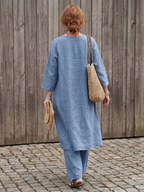 Onyx™ | Conjunto de túnica holgada y pantalones de pierna ancha