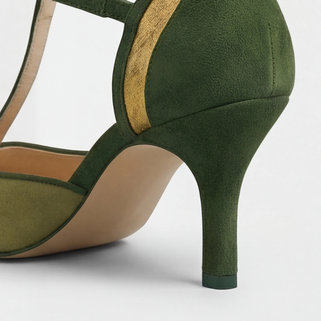 Coral | Slingback Kitten Heel Bicolor