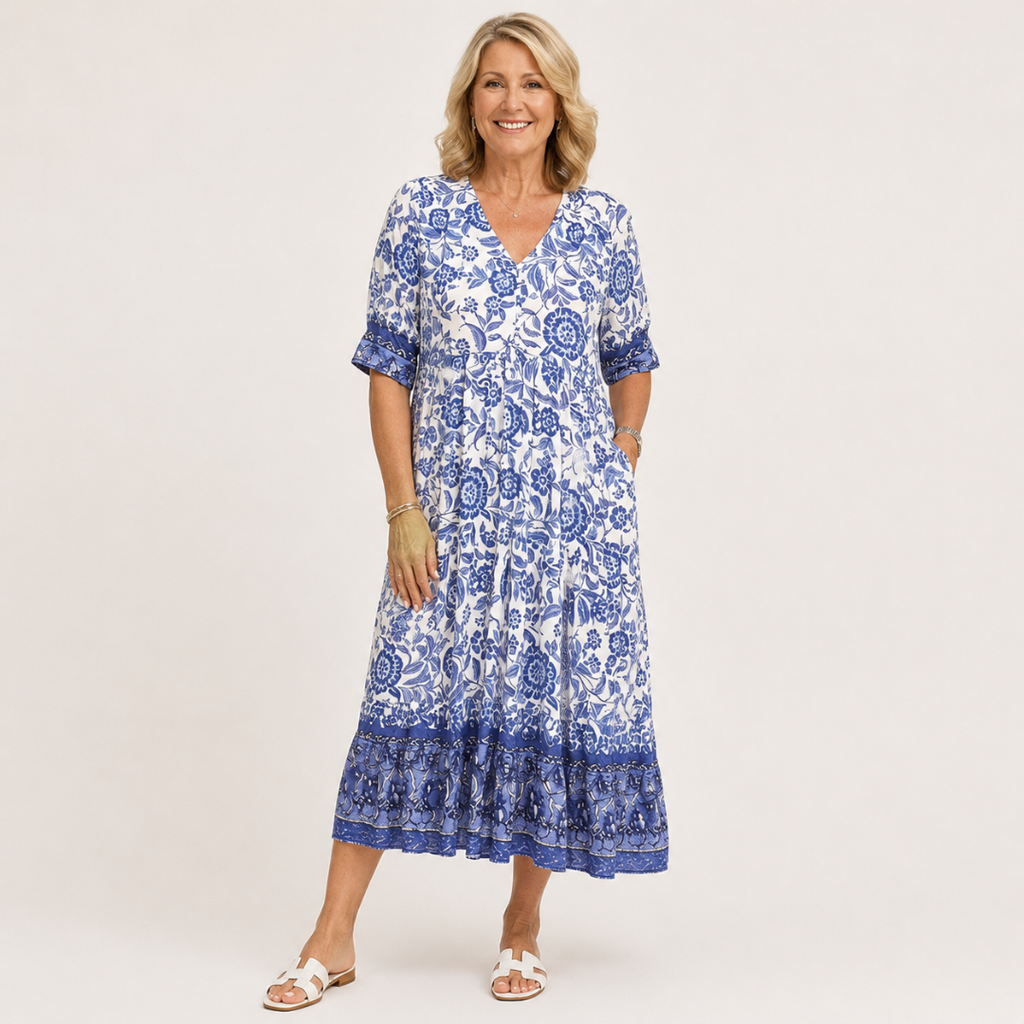 Keisha | Blusa Floral con Escote en V