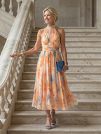 Lucía™ | Vestido midi halter