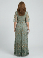 Valeria™ | Vestido maxi halter floral