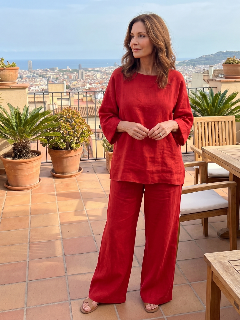 Prudencia | Conjunto de Túnica Oversize y Pantalón Ancho